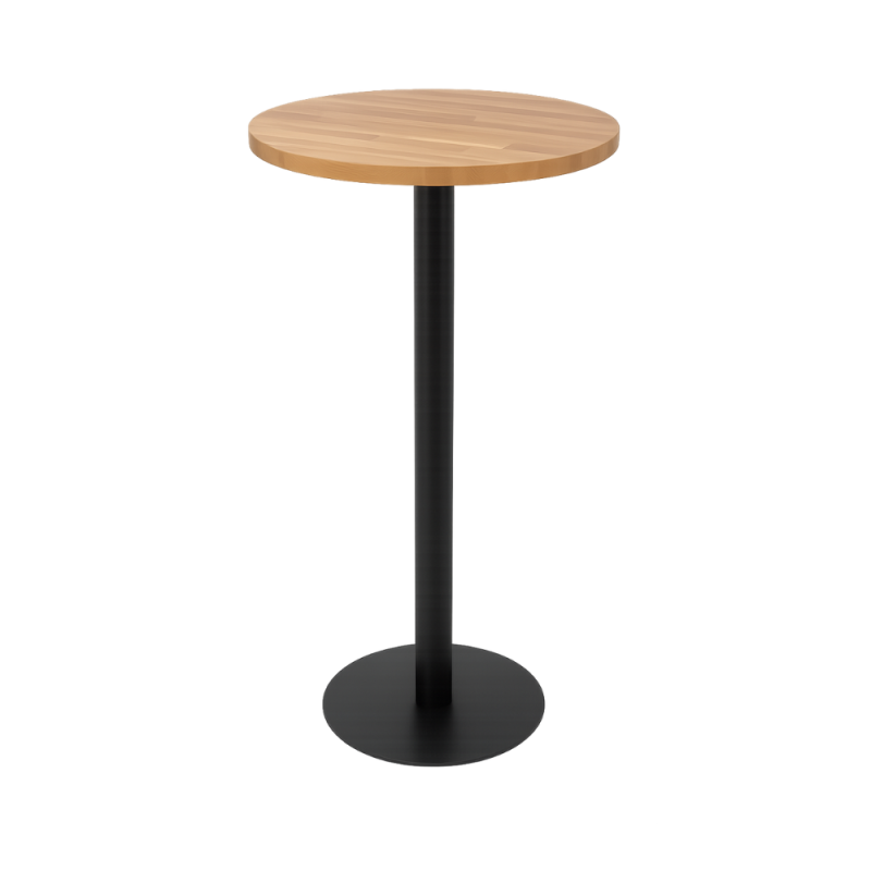Stół dębowy fi60 cm, wysoki